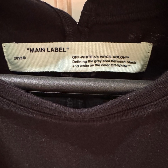OFF-White-main label black tee - Picture 9 of 10